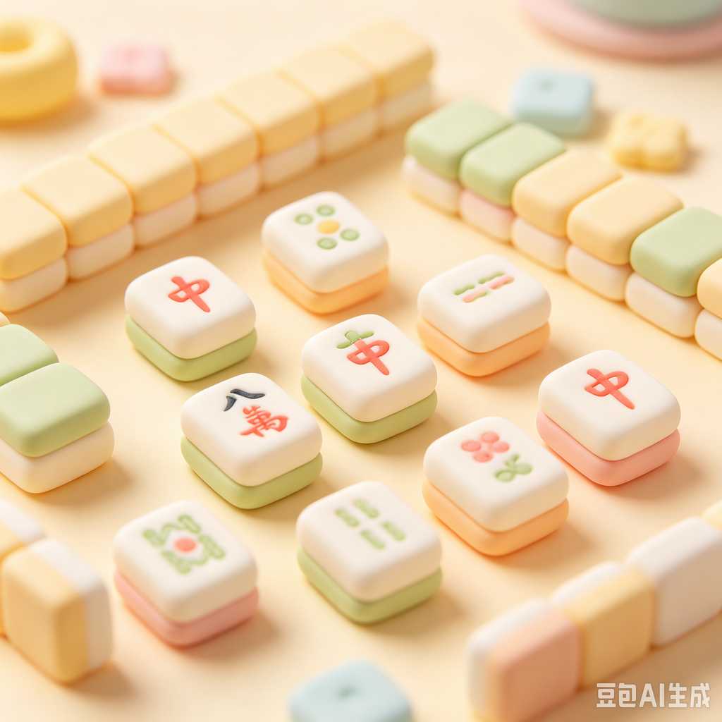 retro vintage mahjong set